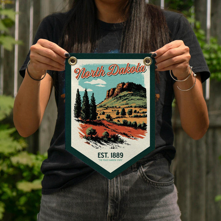 North Dakota Felt Camp Flag