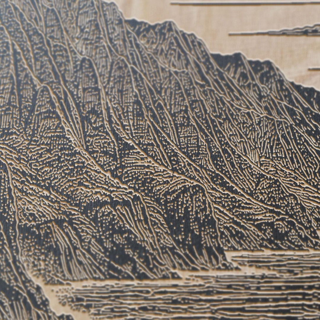 Na Pali Coast Hawaii Engraved Birch Art Panel