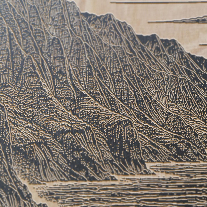 Na Pali Coast Hawaii Engraved Birch Art Panel