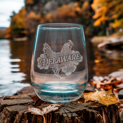 Delaware State Bird Glasses