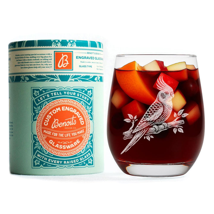 Cockatiel Bird Glass