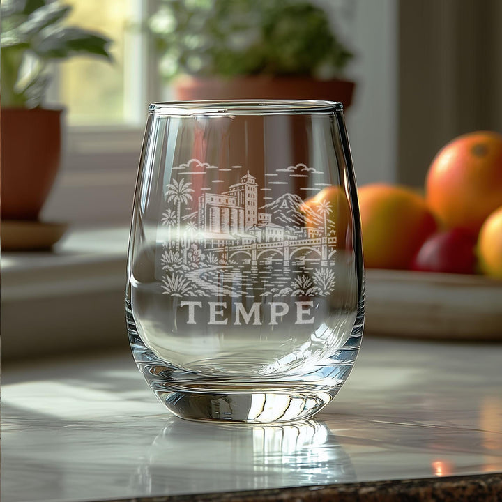Tempe Arizona Engraved Glass