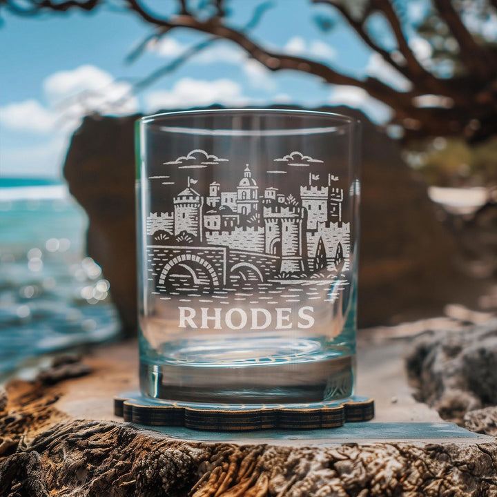 Rhodes Greece Glasses