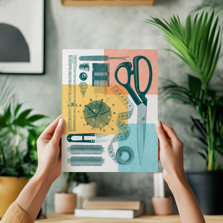 Sewing Flatlay Print