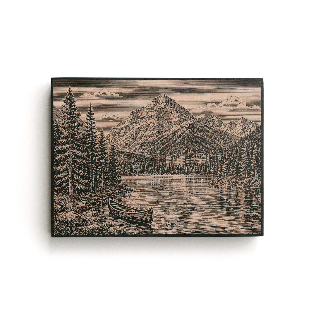 Banff National Park Engraved Birch Art Panel