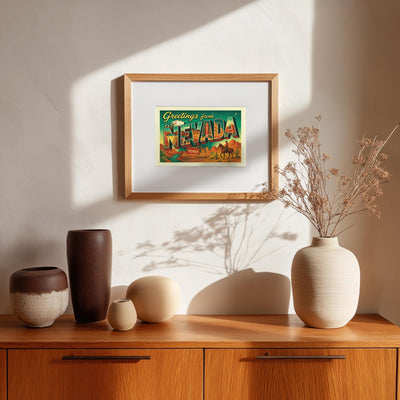 Nevada Postcard Art Print