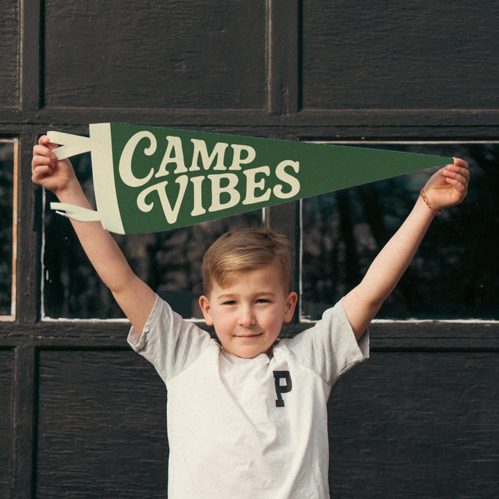Camp Vibes Felt Pennant