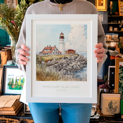 Portland Head Light Wall Art Print