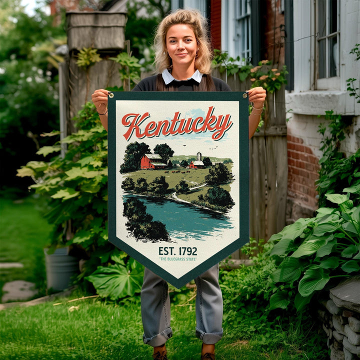 Kentucky Felt Camp Flag