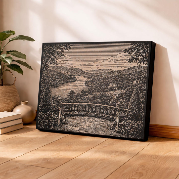 Hudson Valley Engraved Birch Art Panel