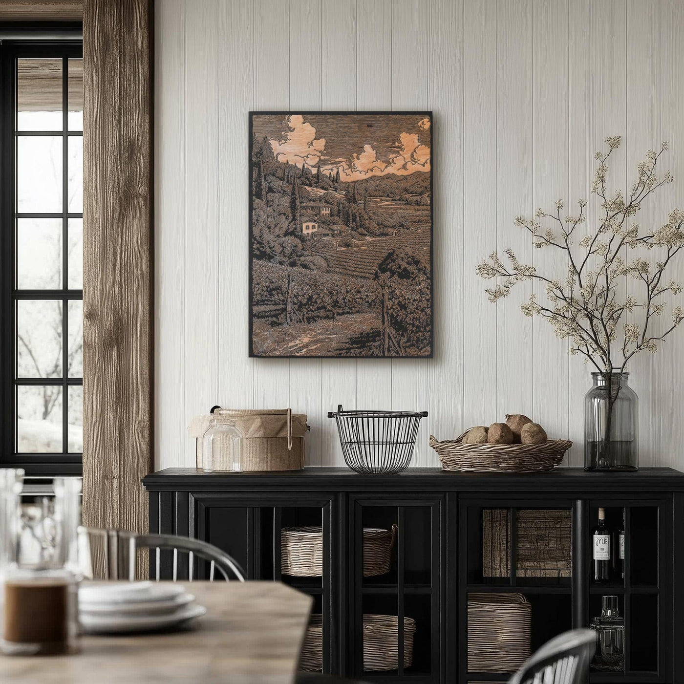 Napa Valley Vineyard Scene Wall Art
