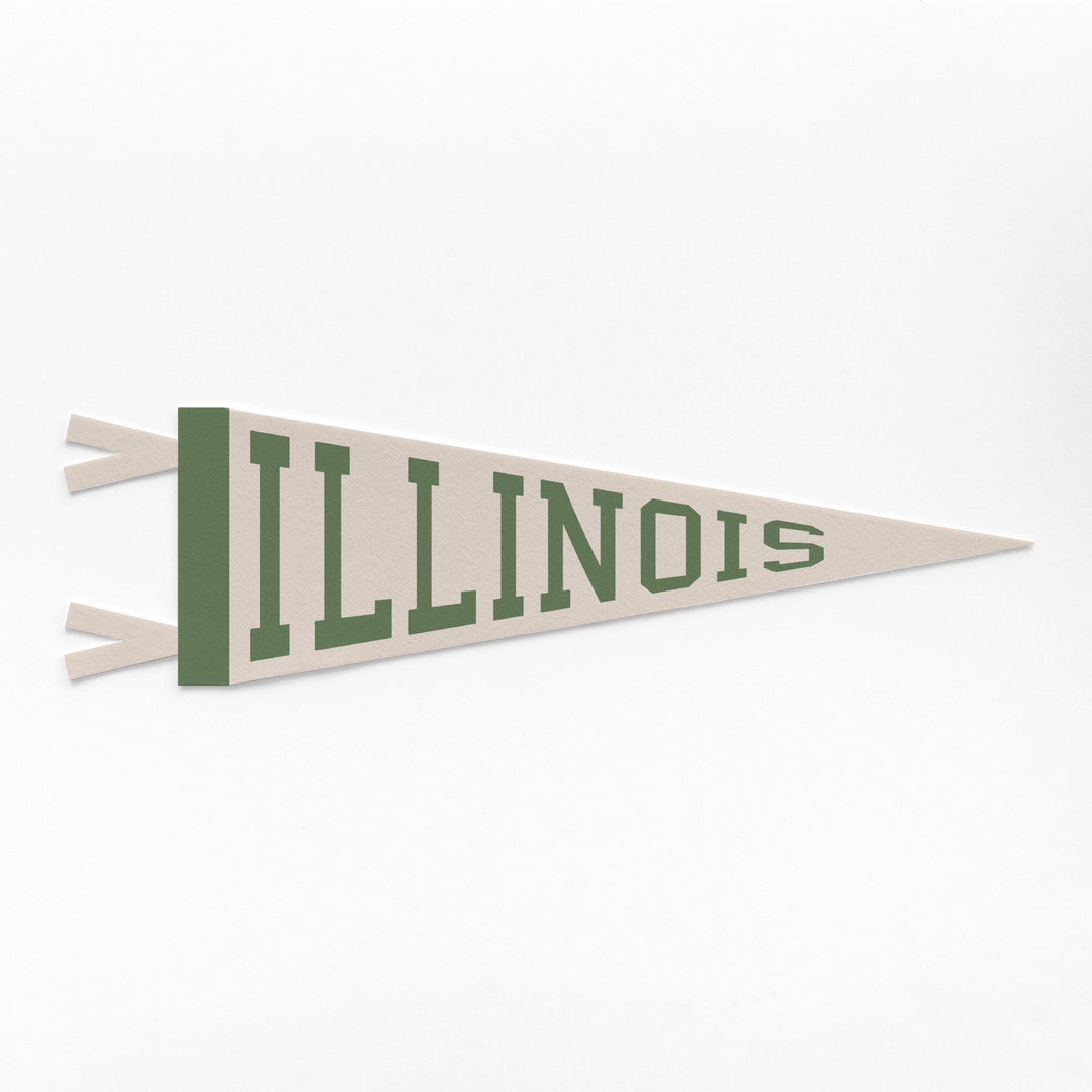 Illinois Varsity Felt Pennant