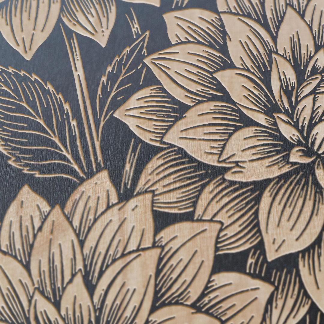 Dahlia Engraved Birch Art Panel