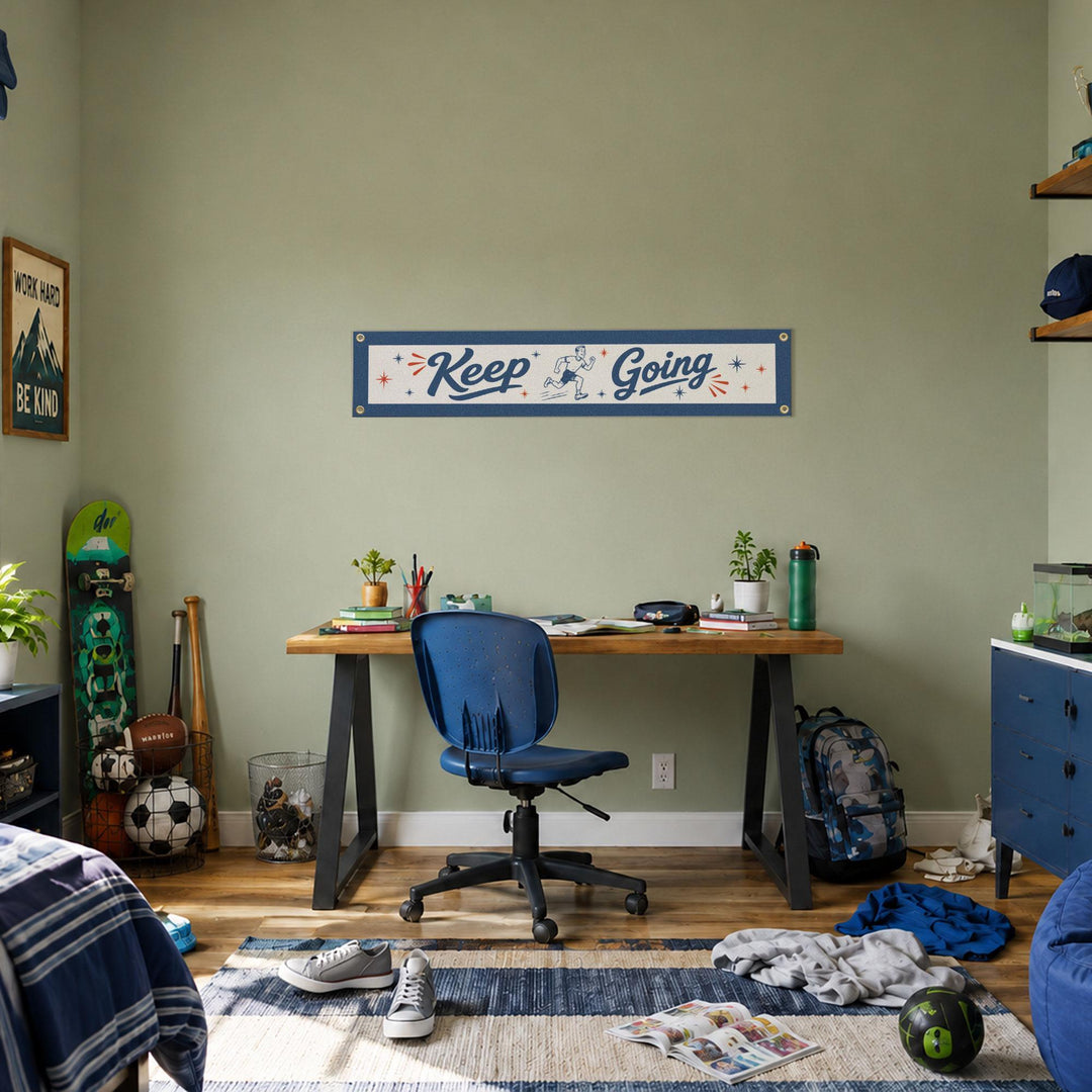 Keep Going Felt Banner