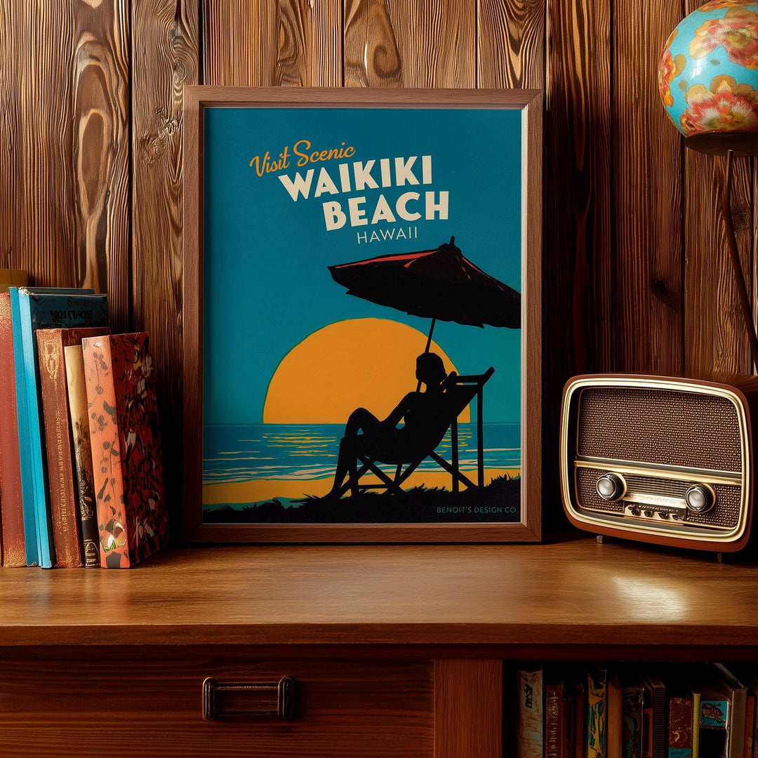 Custom Beach Travel Poster