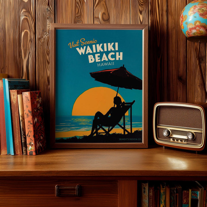Custom Beach Travel Poster