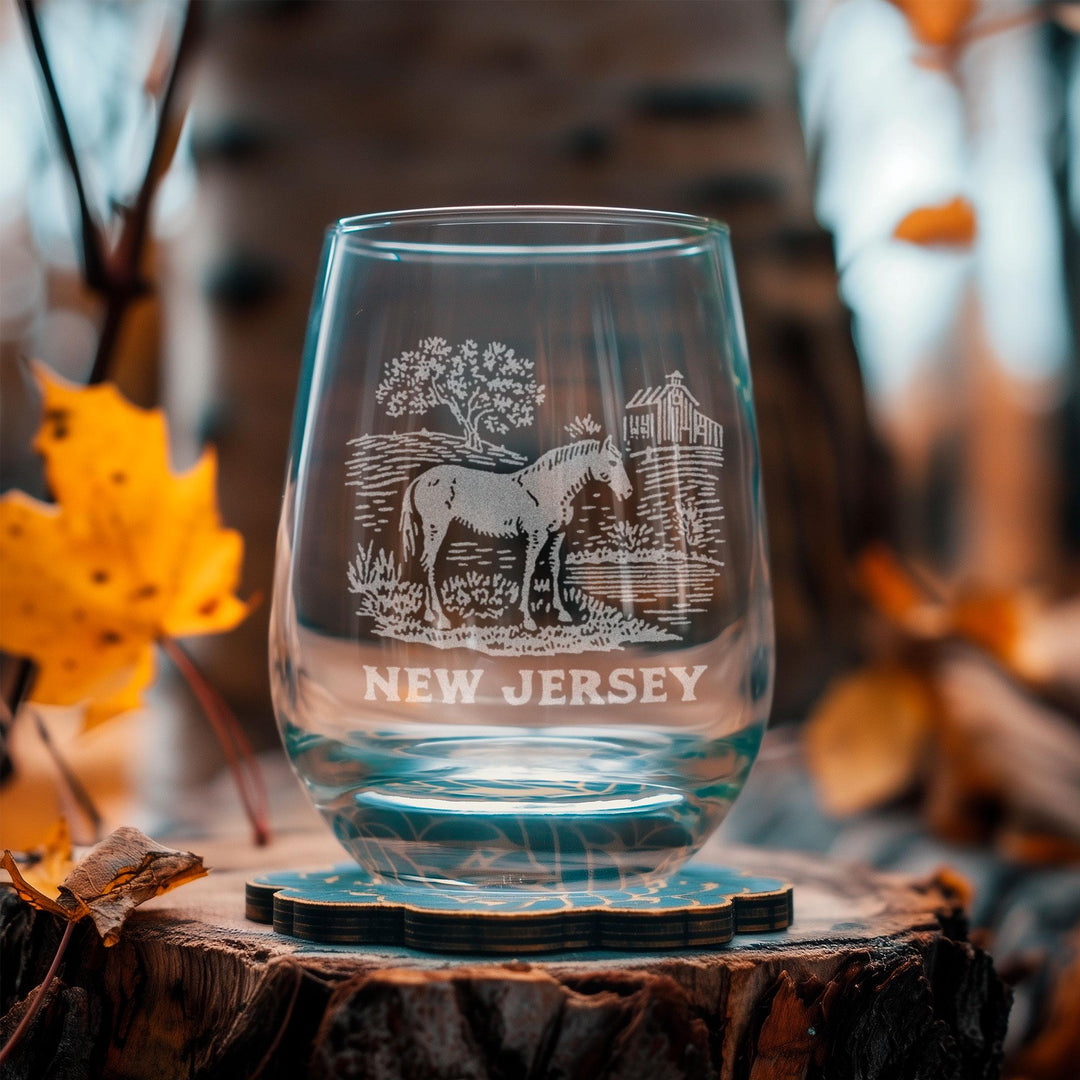 New Jersey State Horse Glasses