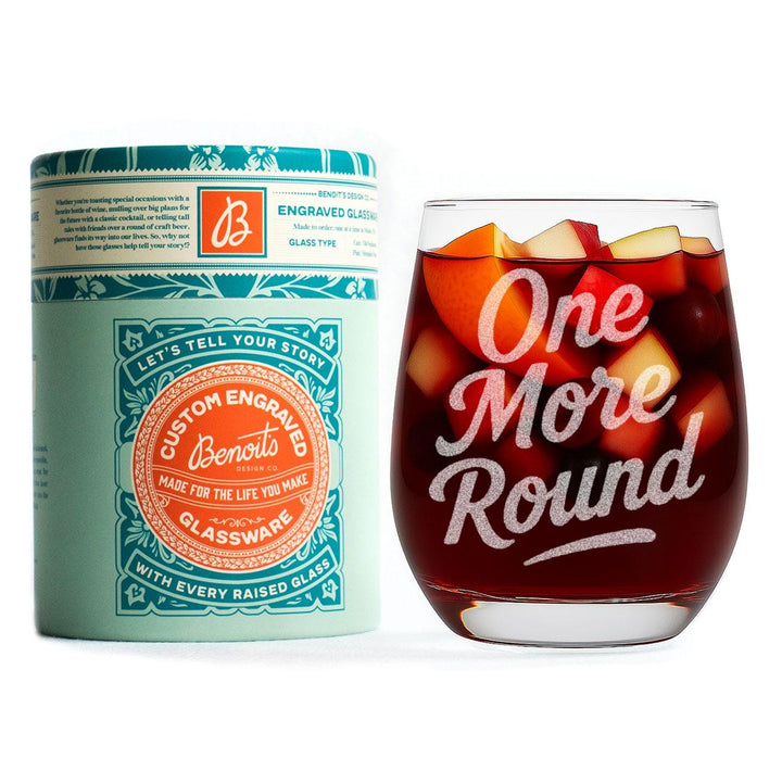 One More Round Glasses