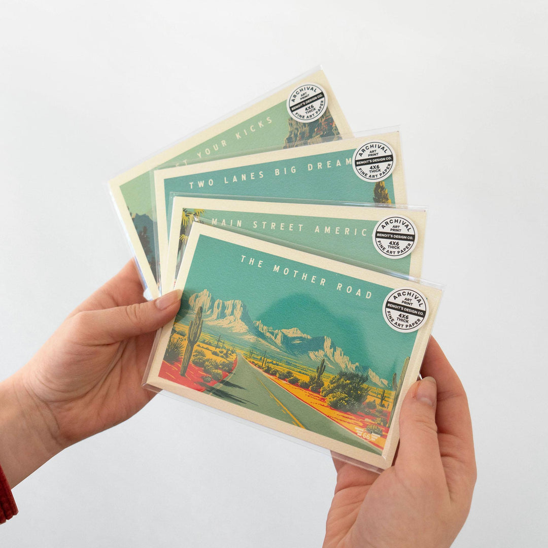 The Mother Road Postcard Art Print