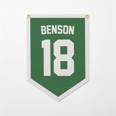 Custom Sports Jersey Style Felt Camp Banner