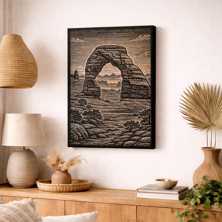 Arches National Park Engraved Birch Art Panel