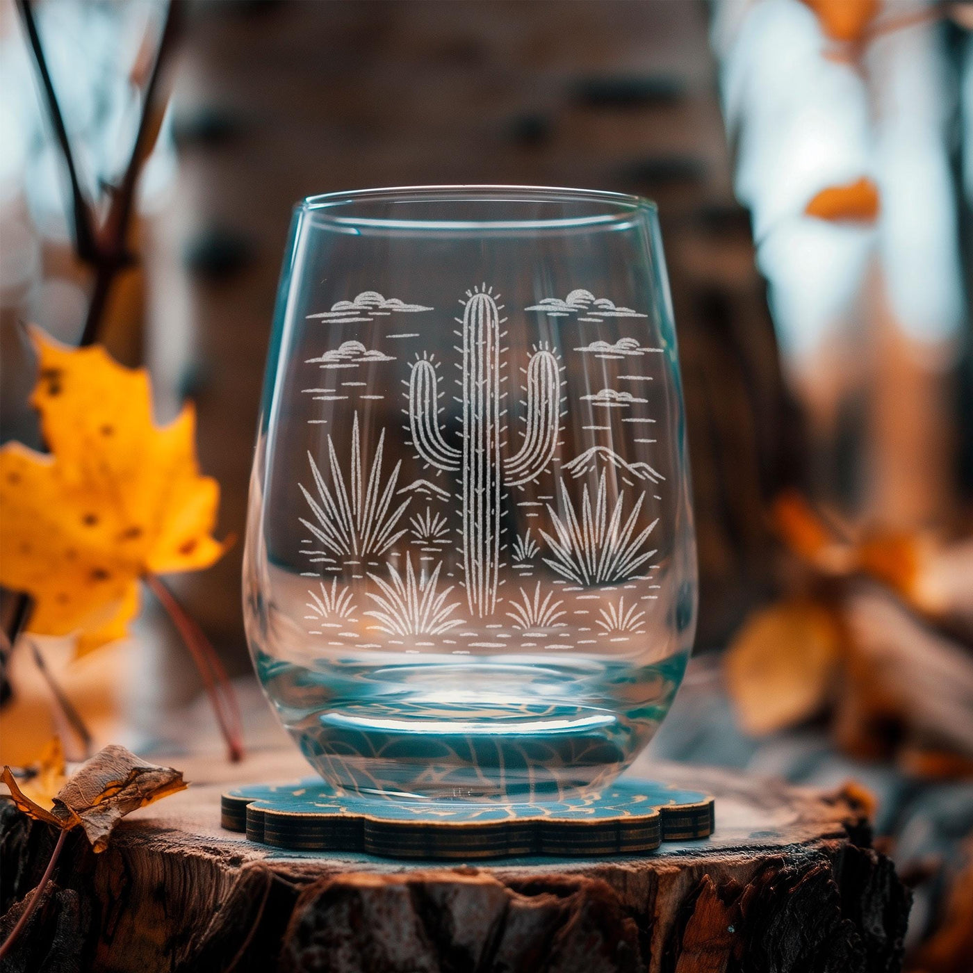 Saguaro Cactus Glass – Benoit's Design Co