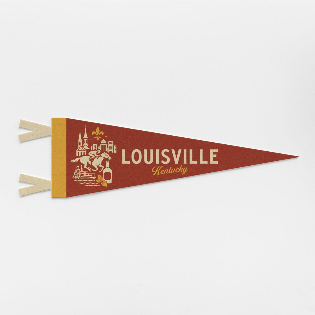 Louisville Kentucky Felt Pennant