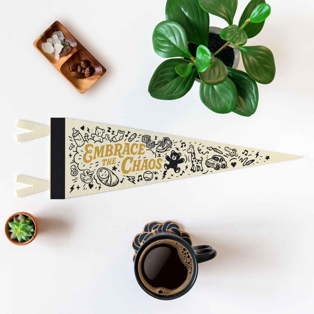 Embrace the Chaos Felt Pennant
