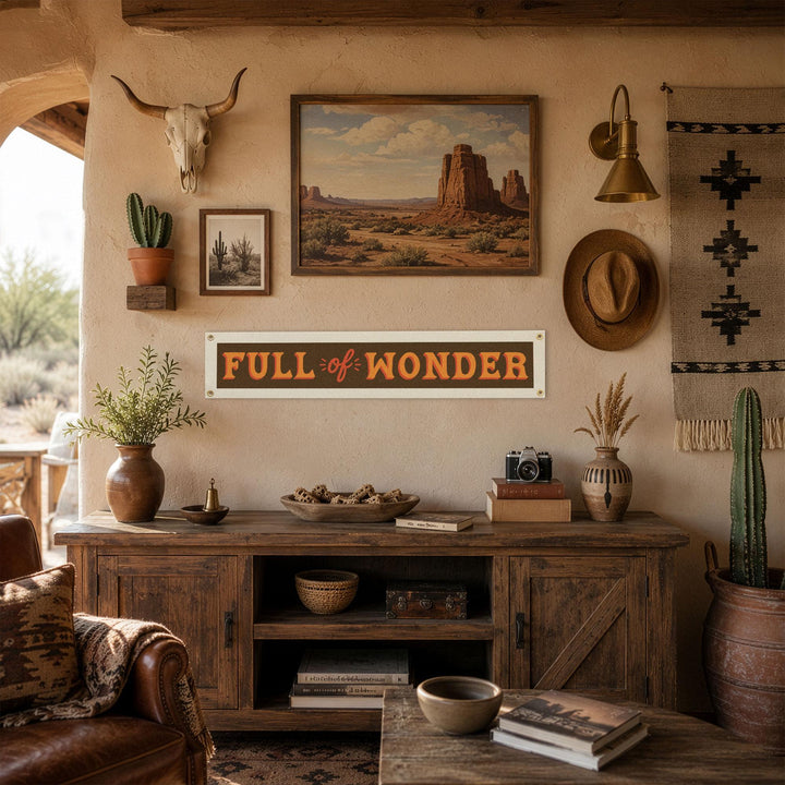 Full of Wonder Felt Banner