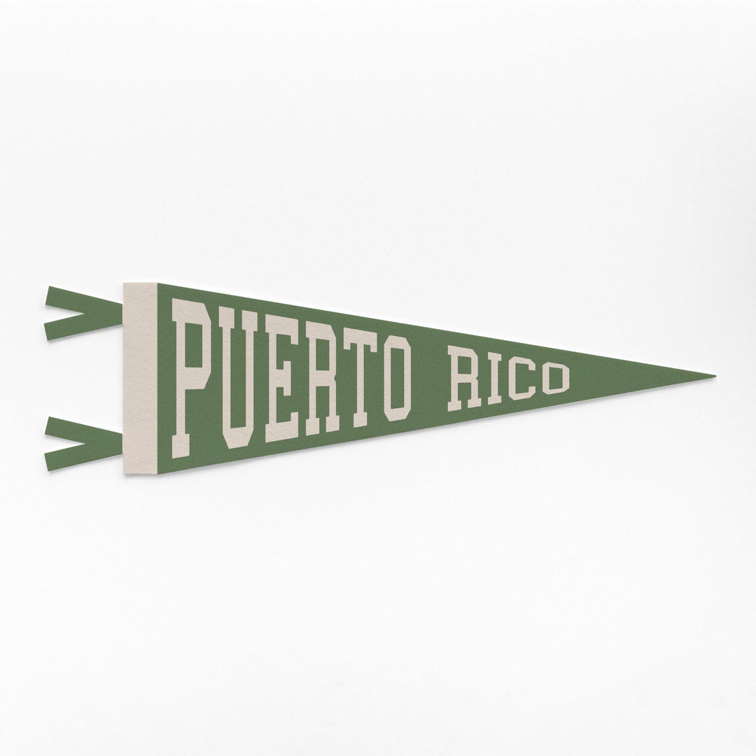 Puerto Rico Varsity Felt Pennant