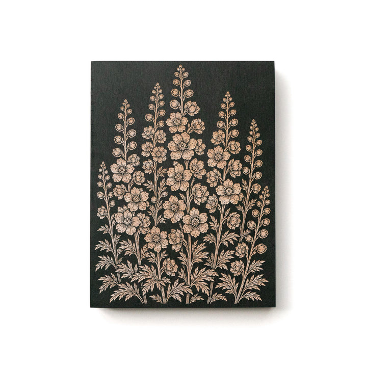 Delphinium Engraved Birch Art Panel