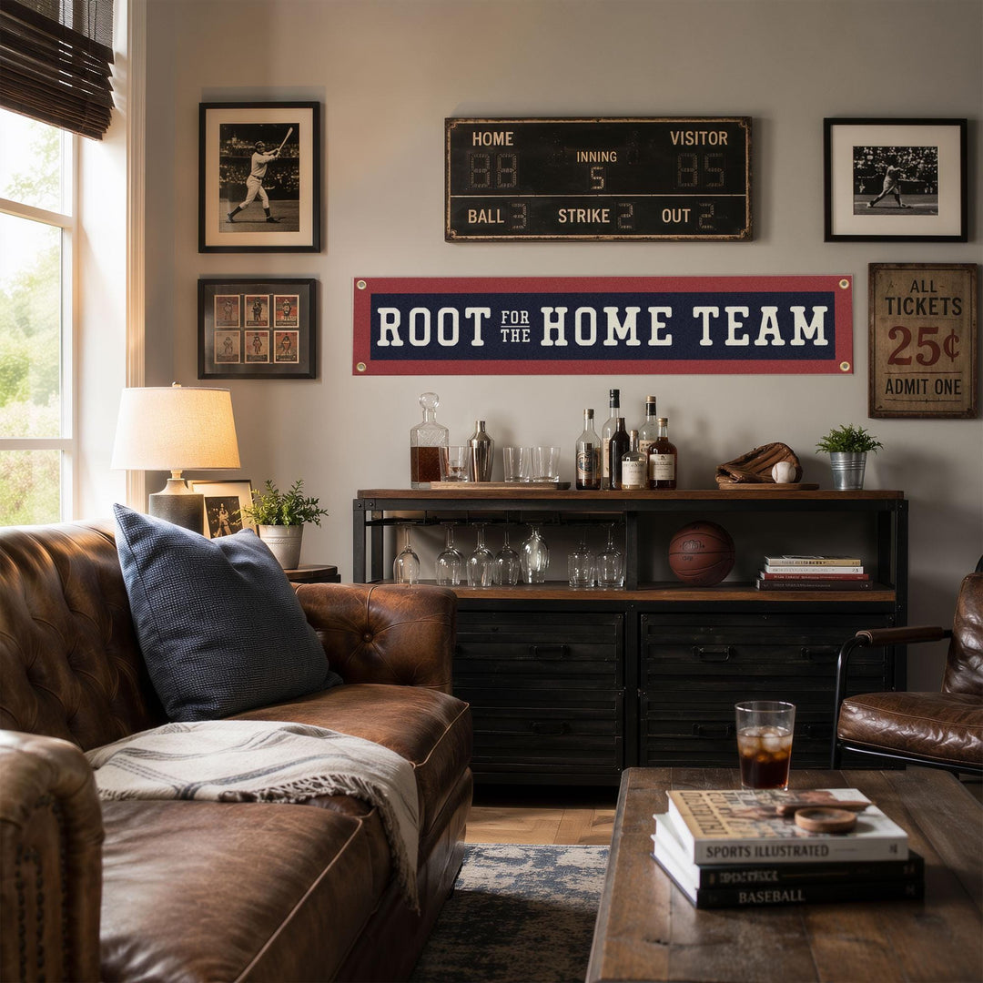 Root for the Home Team Felt Banner