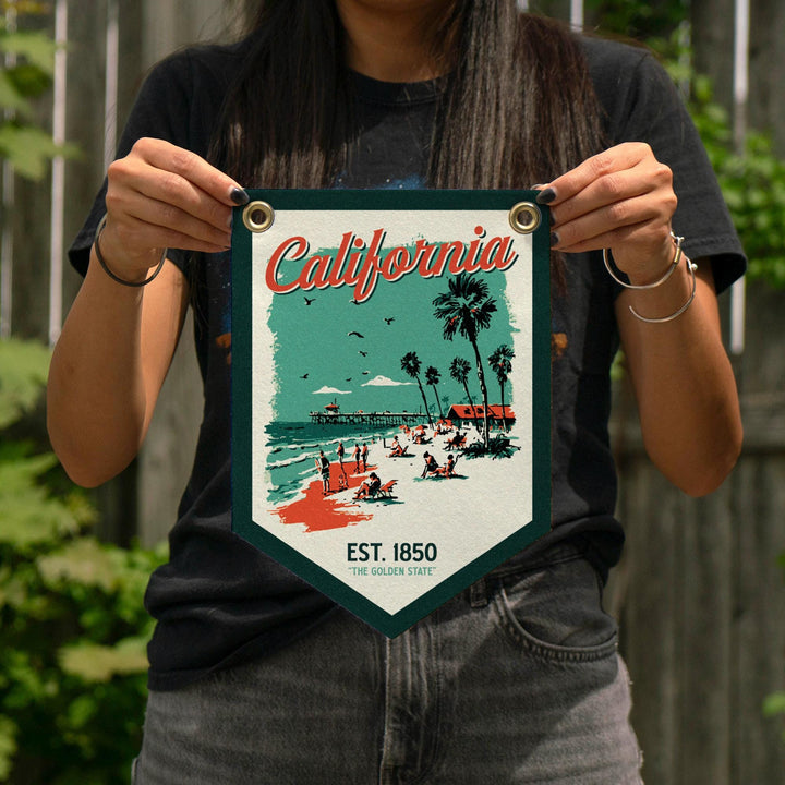California Felt Camp Flag