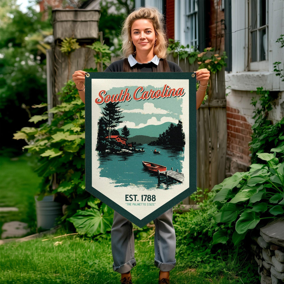 South Carolina Felt Camp Flag