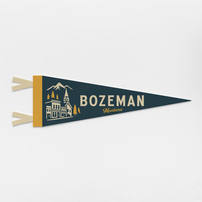 Bozeman Montana Felt Pennant