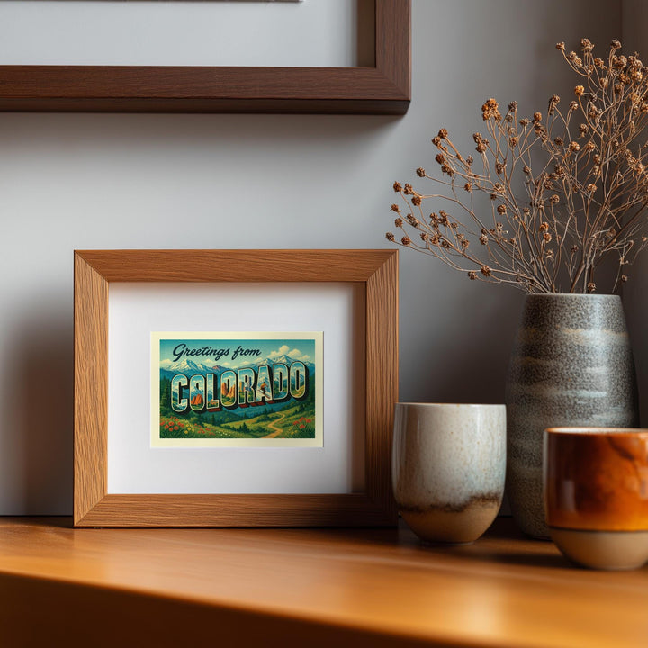 Colorado Postcard Art Print
