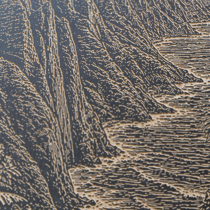 Nā Pali Coast Engraved Birch Art Panel