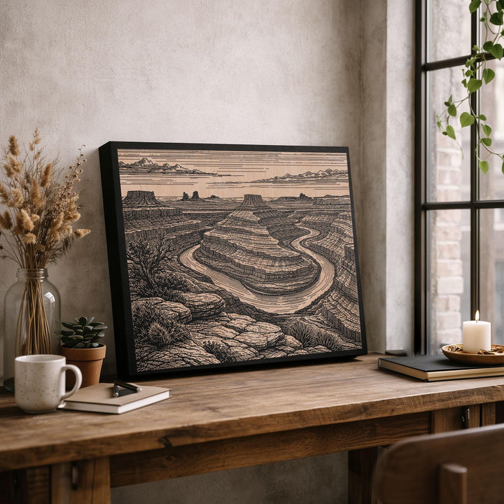 Canyonlands Utah Engraved Birch Art Panel