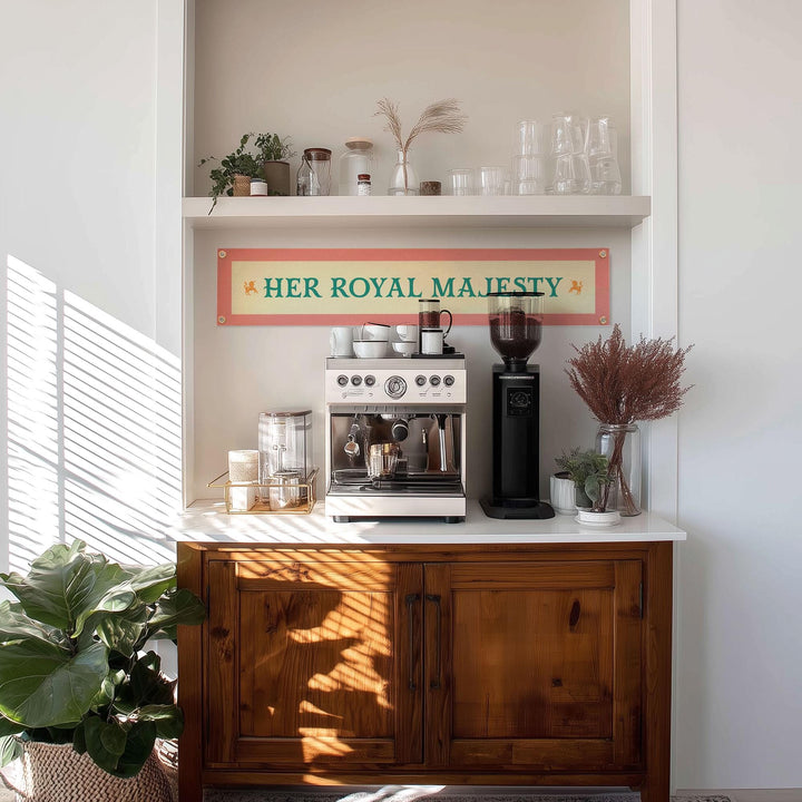 Her Royal Majesty Felt Banner