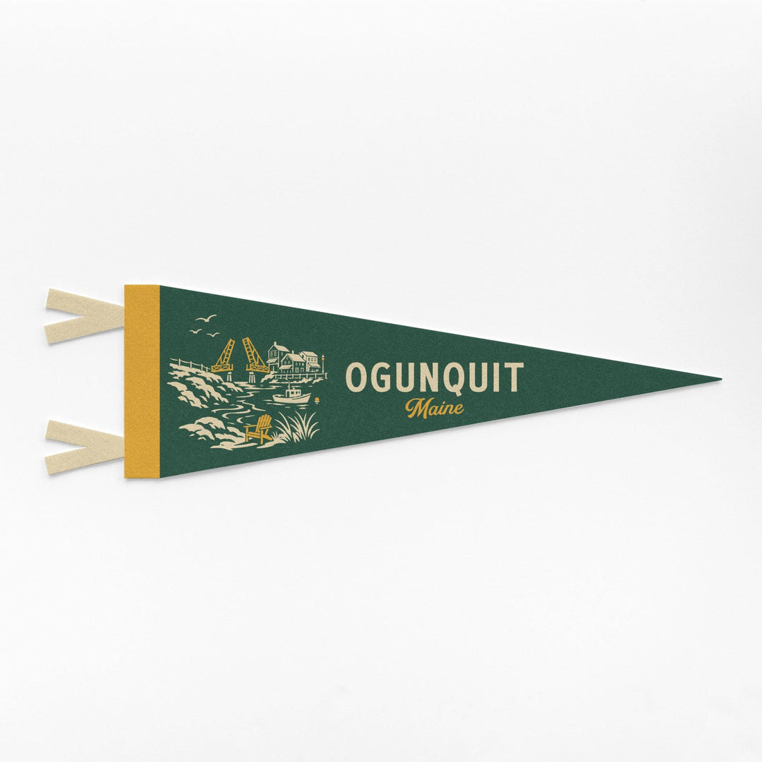 Ogunquit Maine Felt Pennant