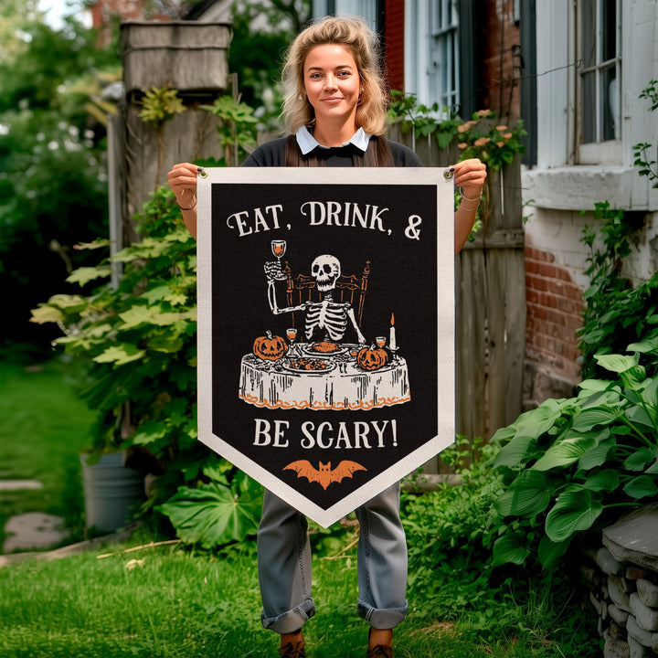 Eat, Drink, and Be Scary Felt Banner