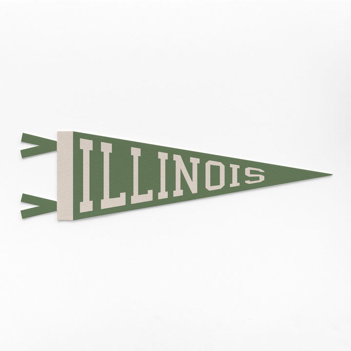 Illinois Varsity Felt Pennant