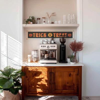Trick or Treat Felt Sign Banner