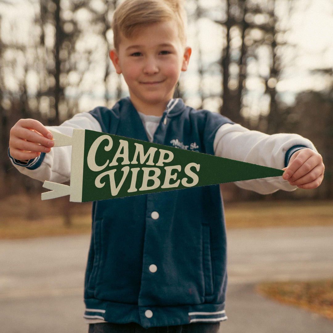 Camp Vibes Felt Pennant