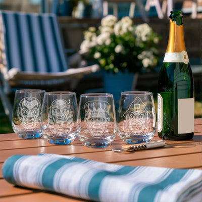 Classic Monsters Glassware Set