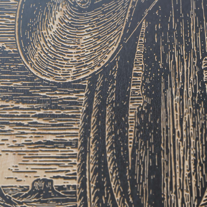 Cowboy Hat Engraved Illustration