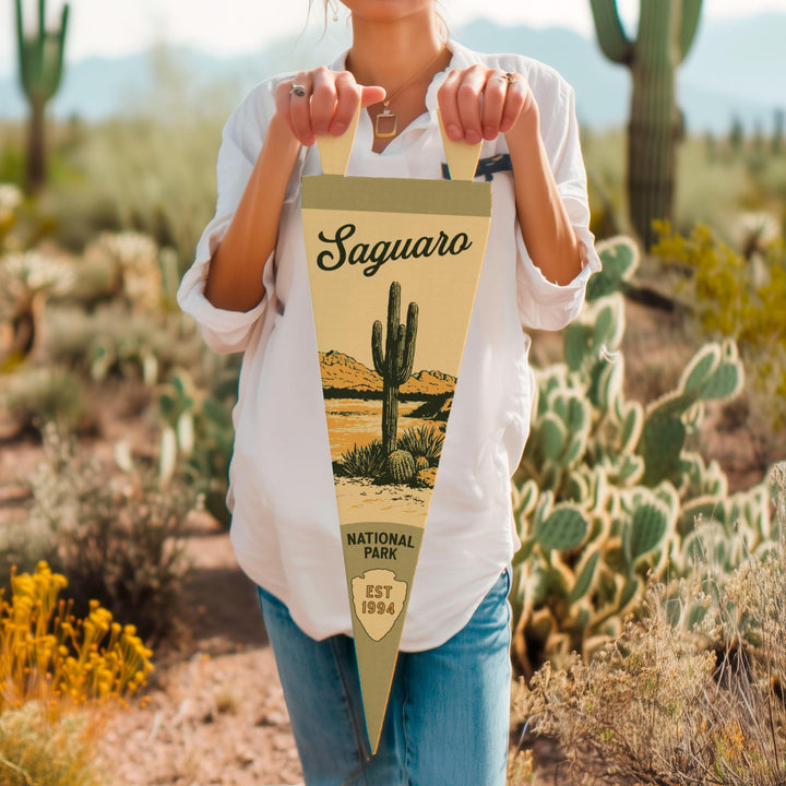 Saguaro National Park Felt Pennant