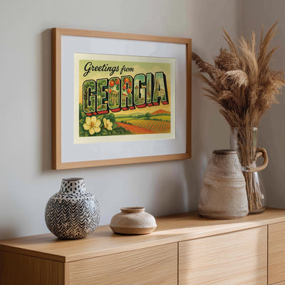 Georgia Postcard Art Print