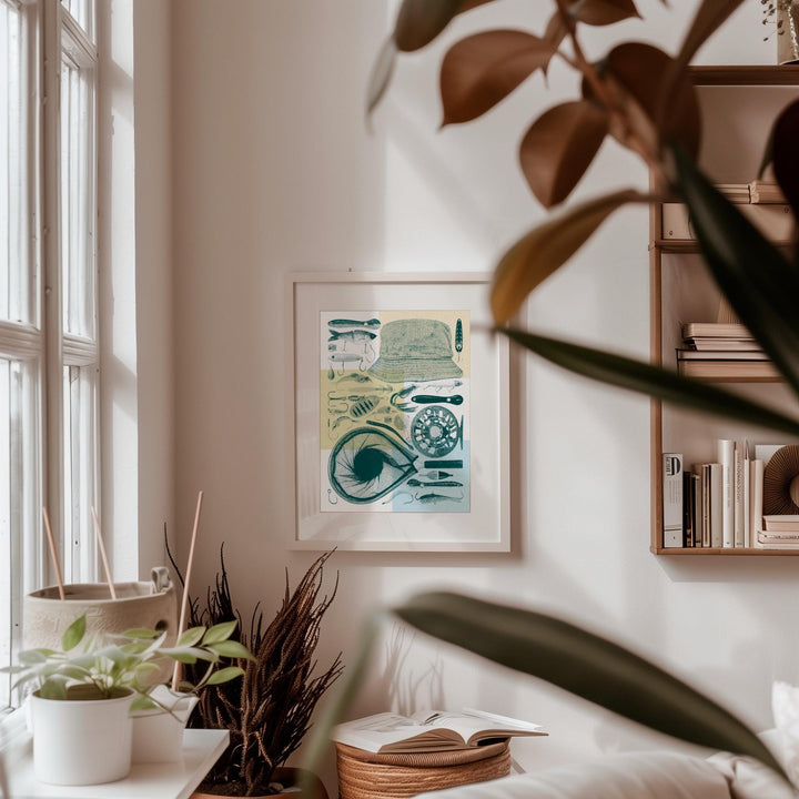 Fishing Flatlay Print