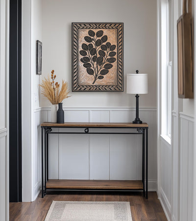 Eucalyptus Branch Engraved Birch Illustration